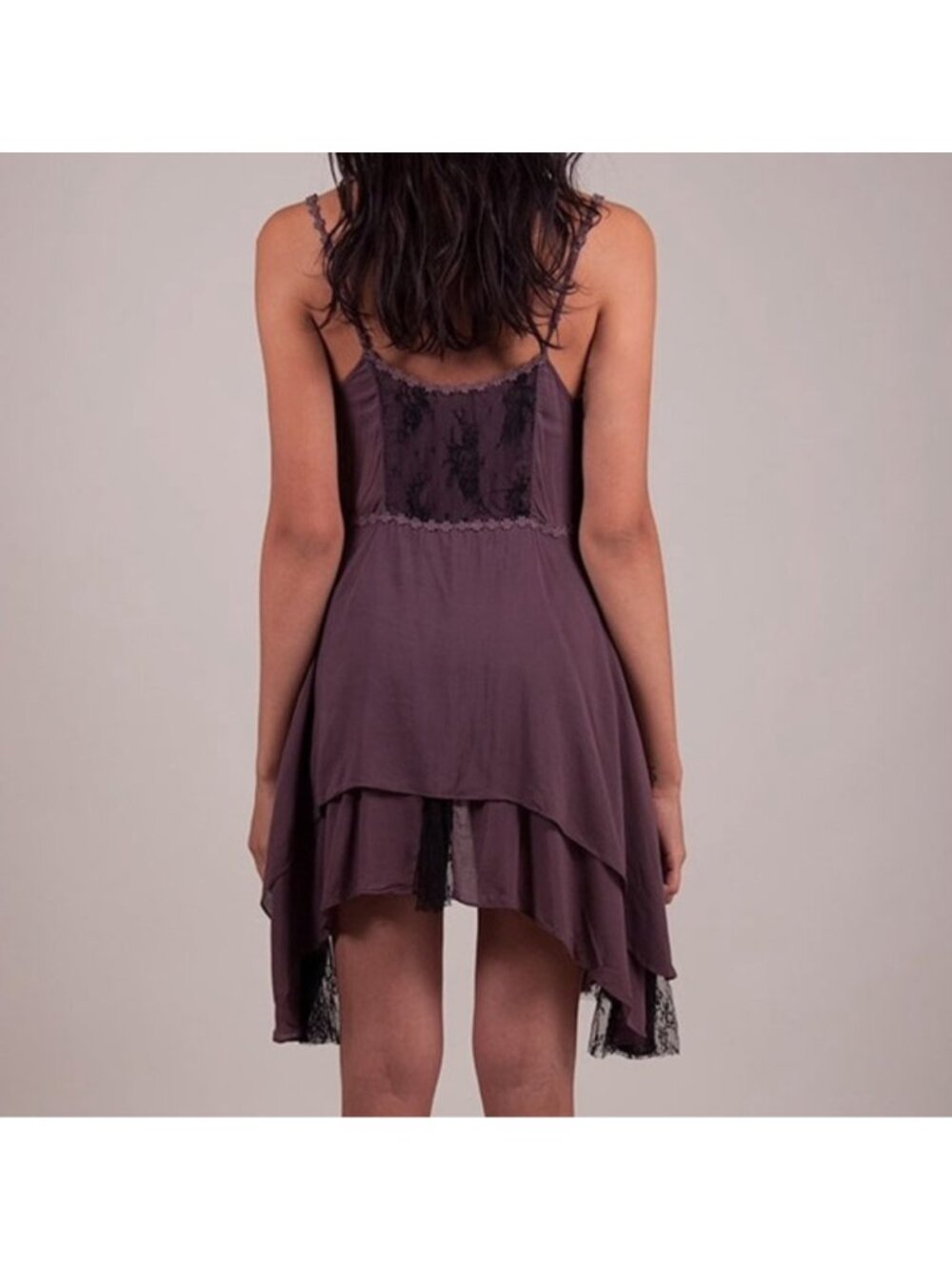 RARE Free People Pieced Together Layered Lace Slip Dress S | Boho Grunge Fairy - Picture 12 of 16